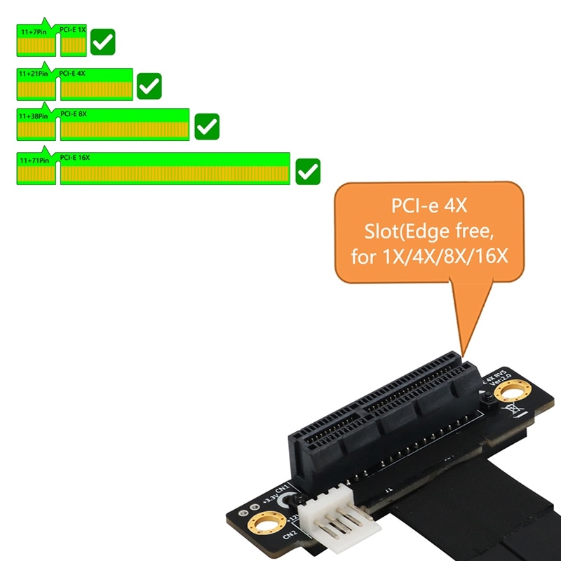 Hohe Geschwindigkeit M.2 NGFF NVMe Schlüssel M zu PCIe 3,0 X4 Steigleitung Karte PCI äußern