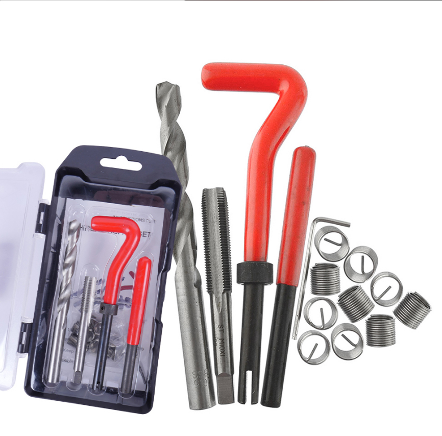 Gewinde-Reparatur-einstellen M4/M5/M6/M7/M8/M9/M10/M12/M14 Metrisches Gewinde-Reparatur-Einsatz-einstellen für beschädigte Gewinde und automatische Reparatur