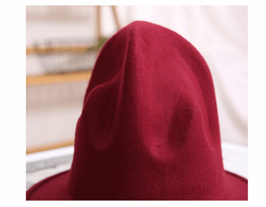 Chapeau fedora en feutre pour hommes et femmes, de , noir, en laine australienne