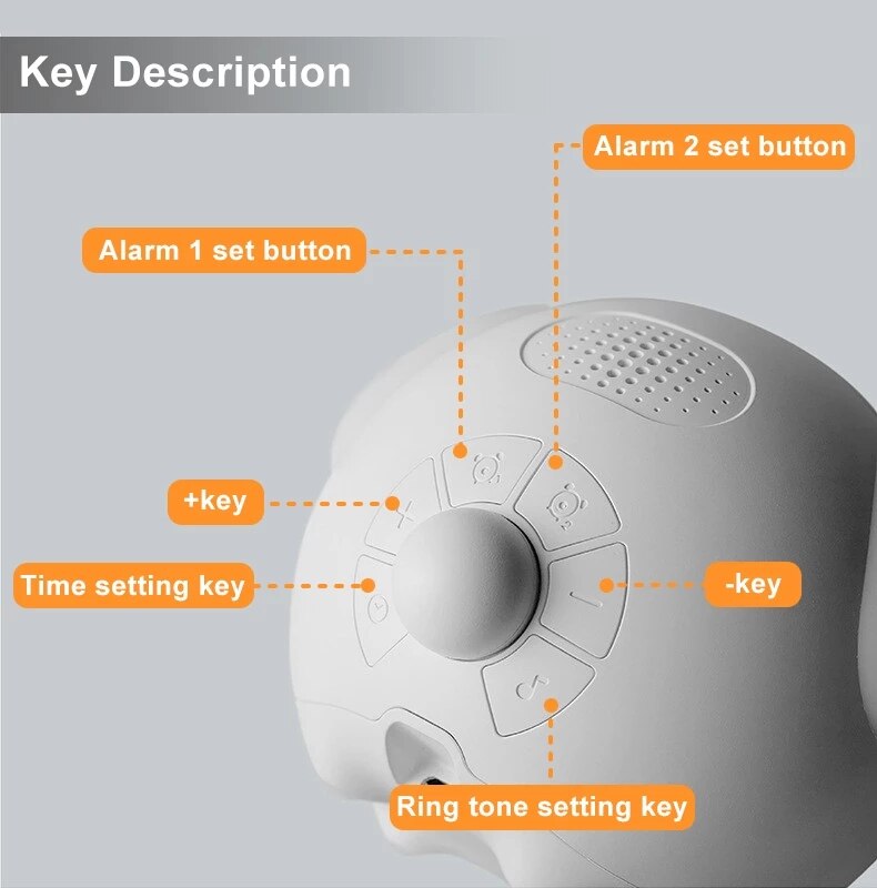 Xiaomi Cute Expression Alarm Clock Multi Function Digital LED Voice Controlled Light Bedside Thermometer Clock for Best