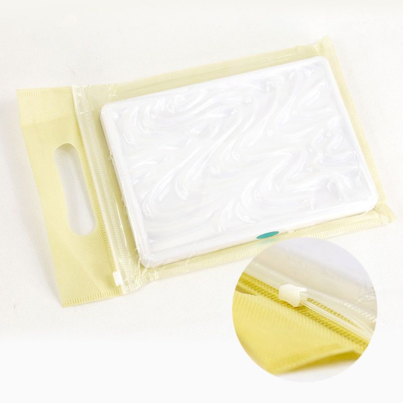 Golvend Imitatie Keramische Paletten Vierkante Aquarel Te Schoon Paletten Lade Voor Kunstenaar Aquarel Gouache Schilderij Kleuring