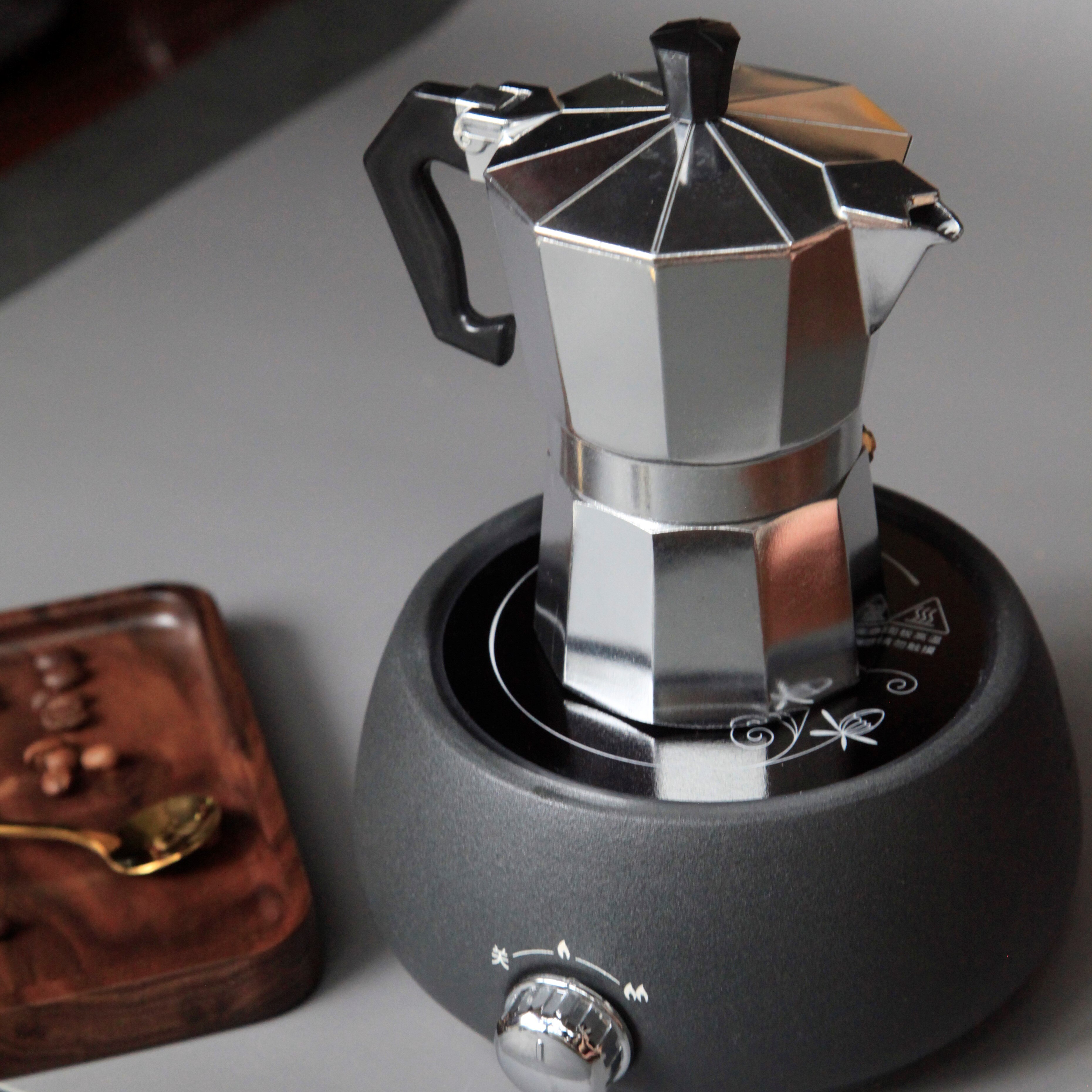 Express Moka Pot, 2 Cup 100 ml, Aluminum,brew like an Italian – Easy to Use