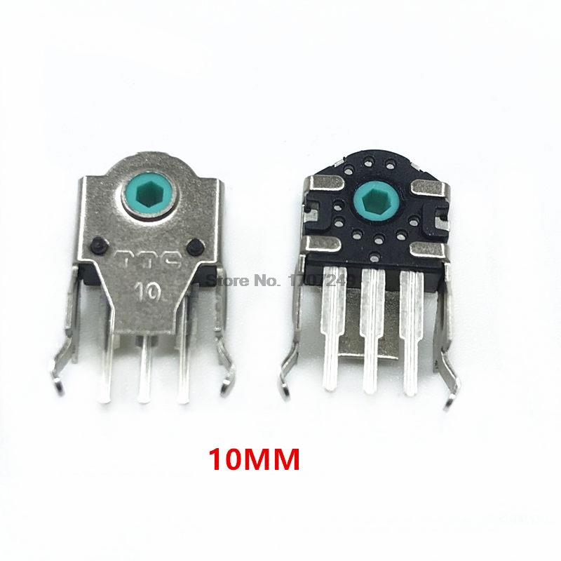 2Pcs Original TTC Mouse Encoder Highly Accurate 5/5.5/7/8/9/10/11/12/13MM Green Core 5 million life Mouse wheel decoder: 2Pcs 10MM