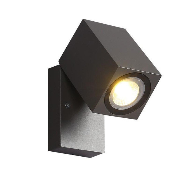 LED 5W Outdoor Wall Light GU10 Adjustable Folding Sconce Waterproof IP65 Outside Porch Lights Courtyard Garden Wall Lamp Fixture: Warm White / 0-5W
