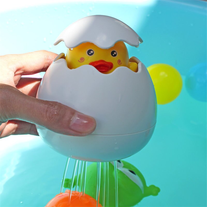 Nehmen EINE Dusche wasser Spielzeug sommer Regen Schuppige Wolken Entlein Ei Baby Schwimmen Spielzeug Kinder Dusche Zimmer Bewässerung Sprinkler