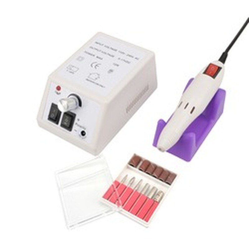 20000 RPM Electric Nail Drill Bits Set Manicure Machine Mill Cutter for Manicure Nail Art Tools Gel Polish Grind Pedicure File: White / US
