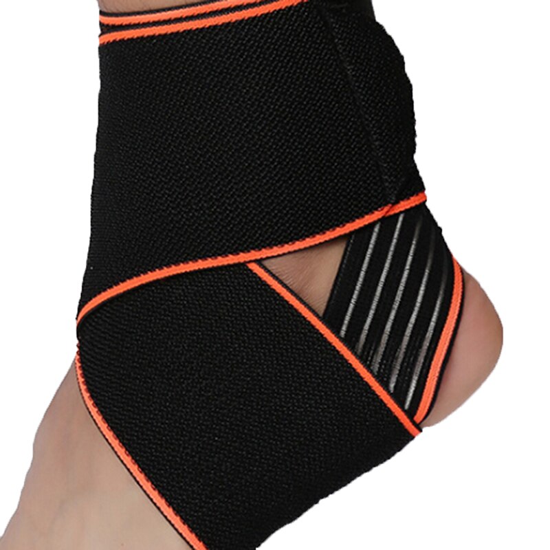 1 Pcs Beschermende Voetbal Enkel Ondersteuning Basketbal Enkel Brace Compressie Nylon Band Riem Enkel Protector