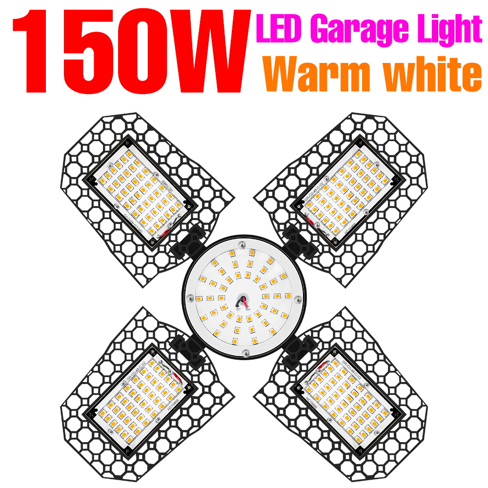 200w led-loftlampe til garage,  e27/e26 led-pærer ,  ac 220v kælderbelysning til lager, værksted 110v 40w 60w 80w 100w 150w: Mørkegrå