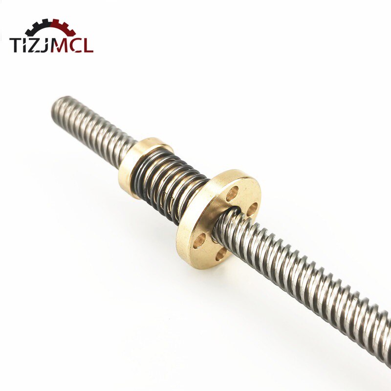 T8 Lood Schroef Anti Backlash Lente Moer Geladen Eliminatie Kloof Moer Lead2mm/4Mm/8Mm Voor Acme draadstang Diy Cnc 3D Printer Onderdelen