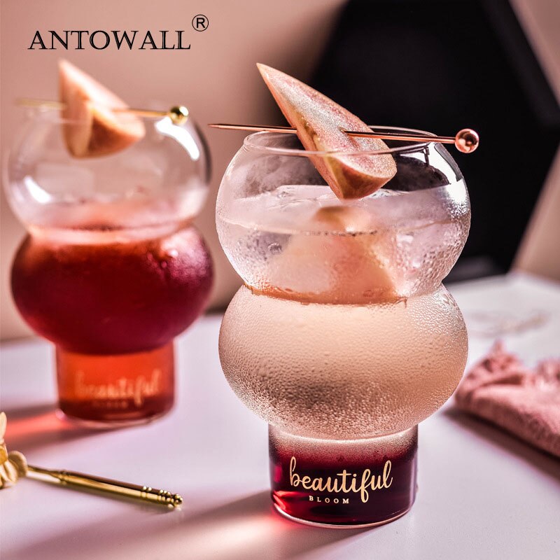 Antowall glas kop enkelt cocktail glas håndlavet husholdning yoghurt kop lille kop til bar restaurant