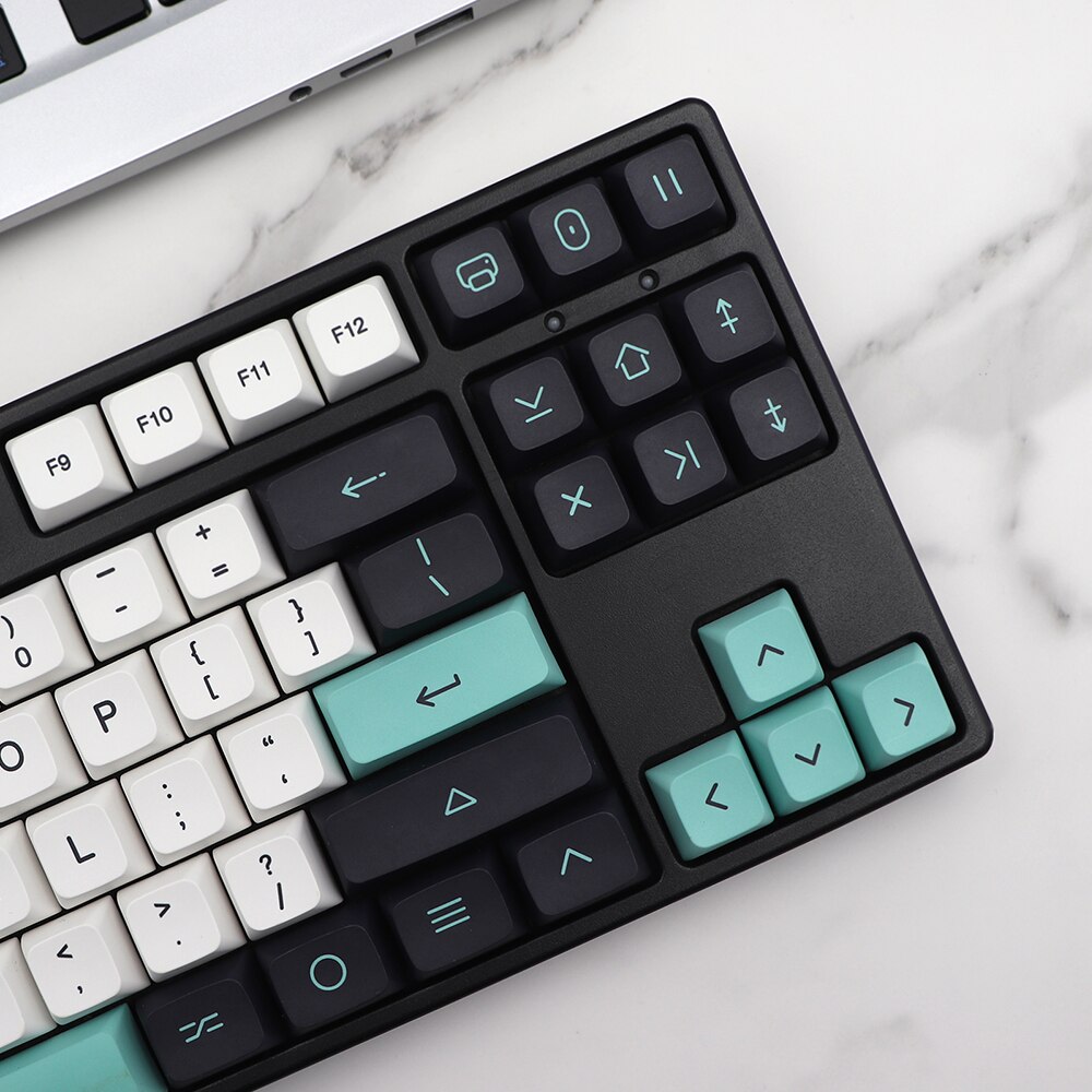 Geoma Keycap pbt XDA japonés coreano DE FR ES AZERTY Key Cap para dz60/RK61/gk64/68/84/980 teclado gmk Keycaps Alice Space bar
