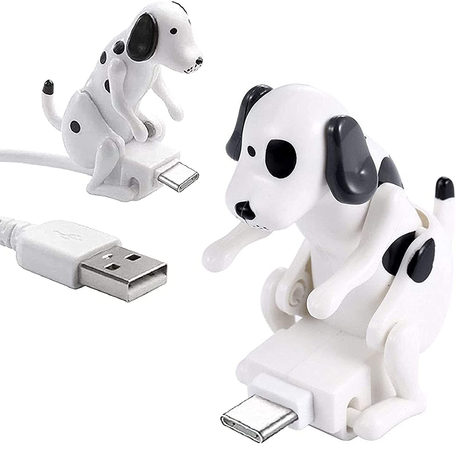 Novelty Dog Fast Charging Cable Line Funny Power Date Great Charger Party Favour: white / for Android
