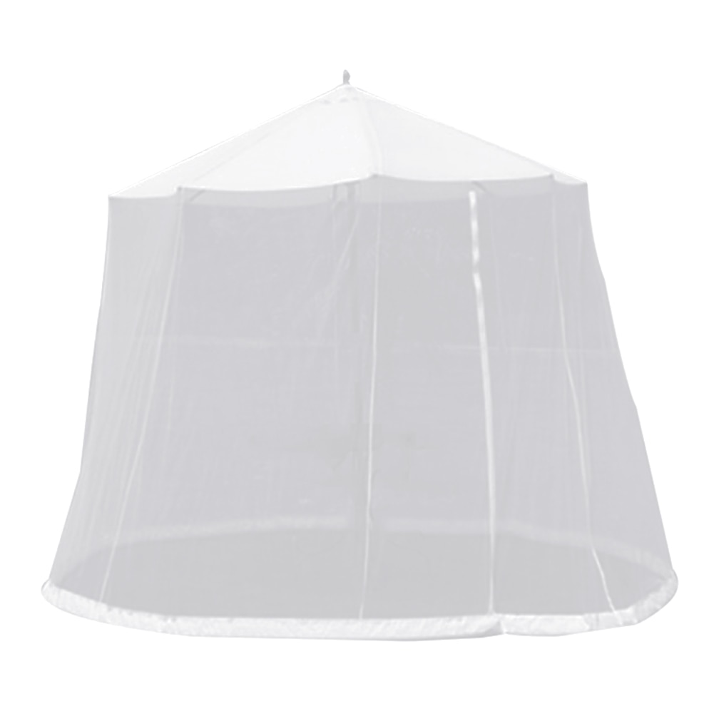 Umbrella Cover Mosquito Netting Screen Safe For Patio Table Garden Deck Furniture Zippered Mesh Enclosure Double-door Outdoor