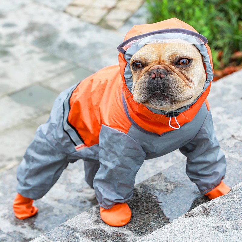 Hoopet Hond Regenjas Jumpsuit Regenjas Voor Honden Pet Mantel Kleine Hond Kat Chihuahua Teddy Waterdichte Jas