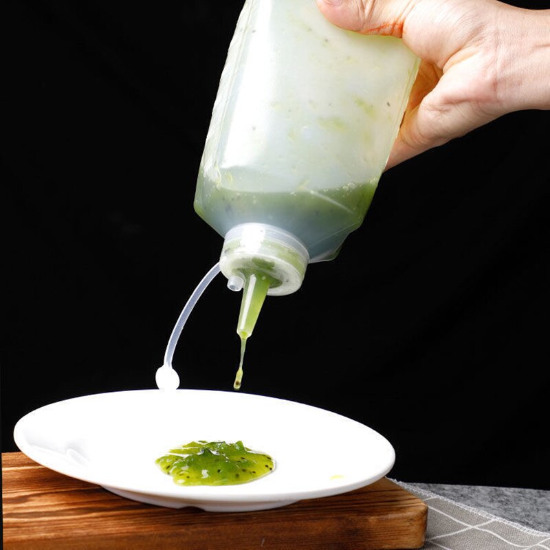 450-1000ML Sauce Squeeze Bottle with Lid Tomato Bolognese Juice Mustard Sauce Storage Squeeze Bottle Dispenser Kitchen Gadgets