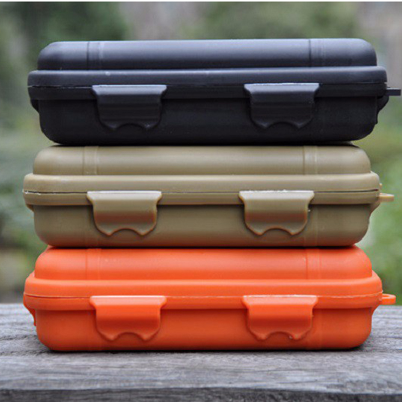 Outdoor Shockproof Box Protection Waterproof Boxes Tool Box Matches Case Holder For Storage Tools Travel Sealed Container