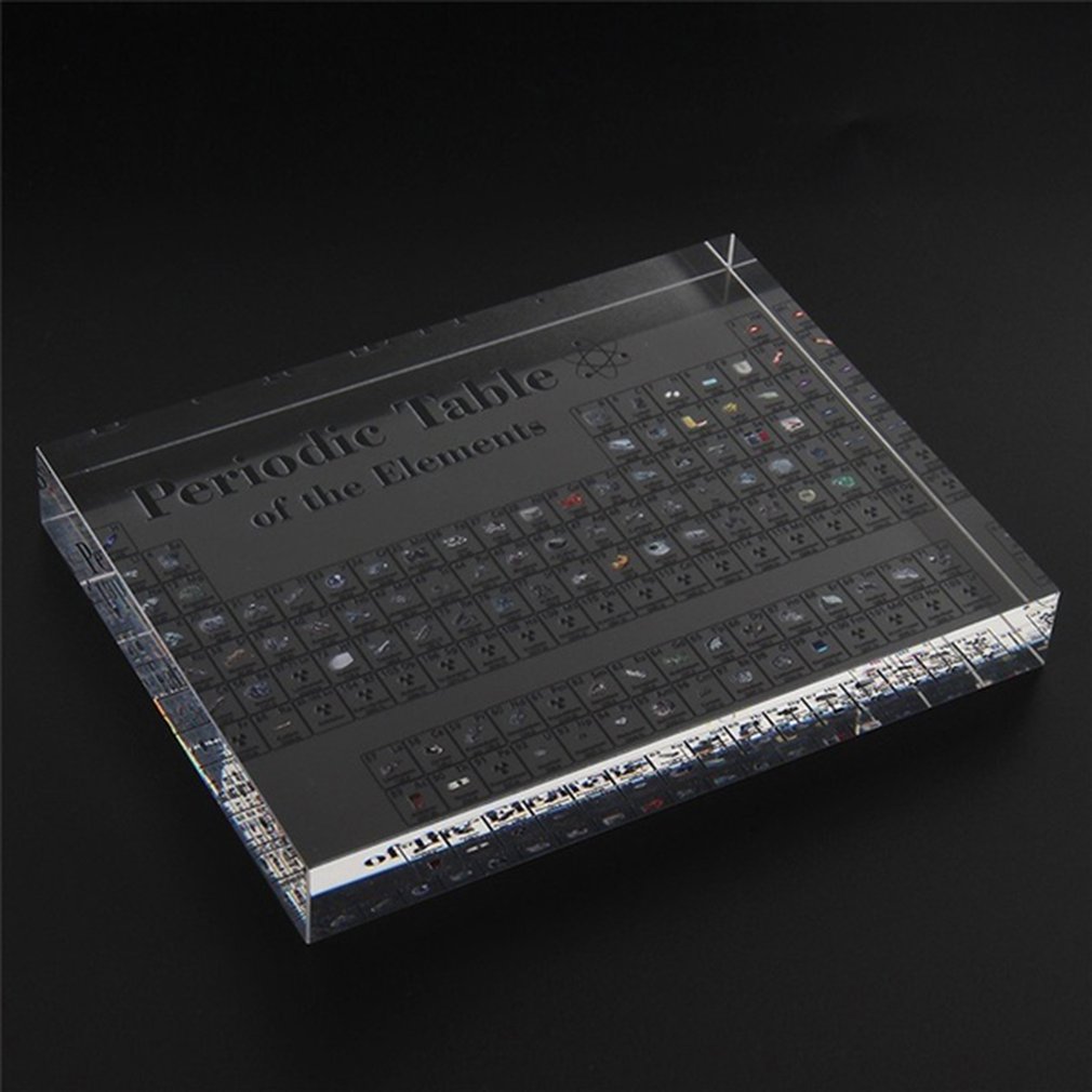 Acrylic Periodic Table Display With Elements Kids Teaching School Day Birthday Chemical Element Display Home Decor