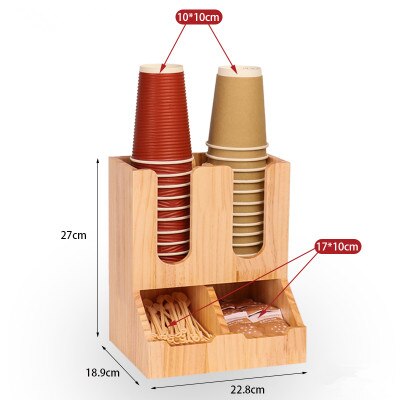 Bamboo Coffee Rack Acrylic Coffee Paper Holder Tea... – Vicedeal