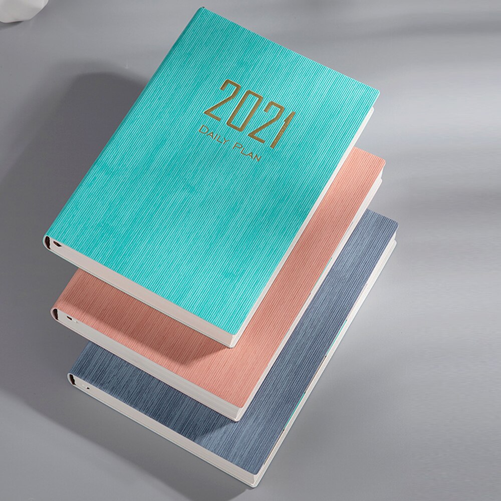 A5 Notebook Diary Solid Color Time Management Schedule Book Daily Plan Book Stationery Supplies