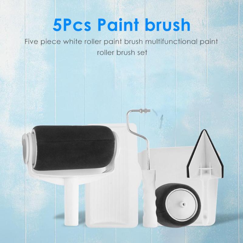 5pcs/set Multi-functional Paint Runner Roller Tool home Office Wall Painting Brushes Roller Paint Brush Set