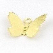 BoYuTe 100Pcs 11*13MM Schmetterling Charms Diy Hand Made Metall Messing Zubehör Teile für Haar Schmuck Machen: Original Brass