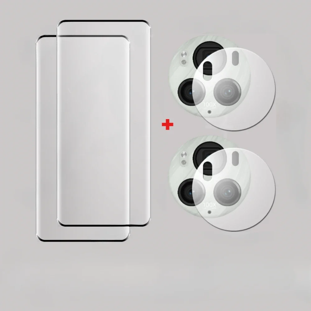 3D gehärtetes Glas für Ehre Magie 6 5 4 Pro Displays chutz kamera Objektiv Film Ehre Magie 6 5 4 Lite Glass chutz: CRIMSON / Bündel 19