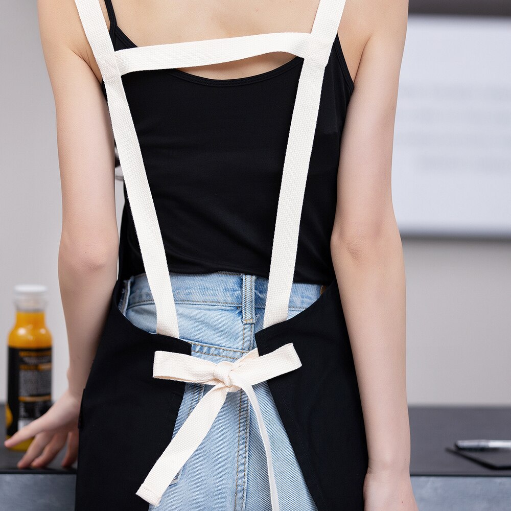 Hurtownia bawełniane płótno robocze fartuch dla obu płci kuchnia fartuch kuchenny grill strzyżenie fartuch roboczy kelner kawiarnia restauracja fartuch