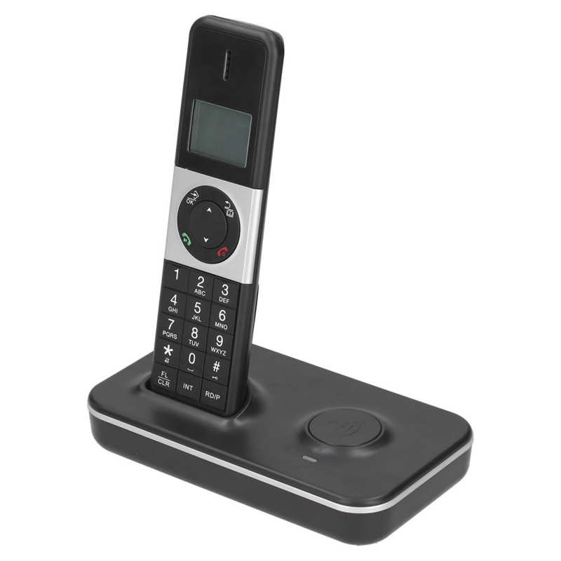 Digital Cordless Telephone Desktop Fixed Telephone Landline Phone with Caller ID Display Hands-Free for Home Office US Plug