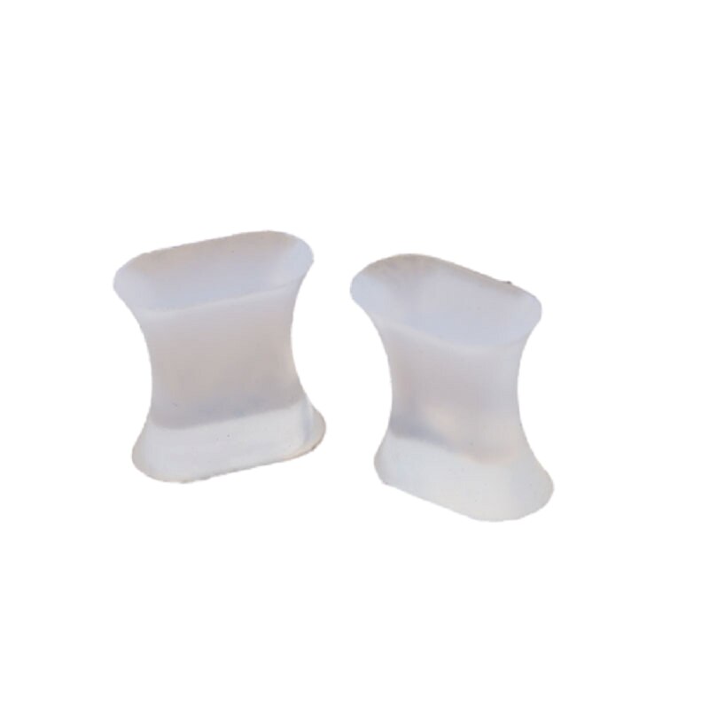 Séparateur d&#39;orteils en Silicone Transparent, outil de séparation des orteils, Valgus du pouce, Durable, santé, coussinet orthopédique pour les pieds, 2 pièces = 1 paire