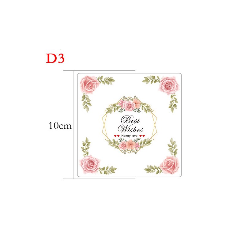 10packs/lot Plant Pudding cup Sticker Scrapbooking Material baking Label Handmade Decorative Sticker for Party