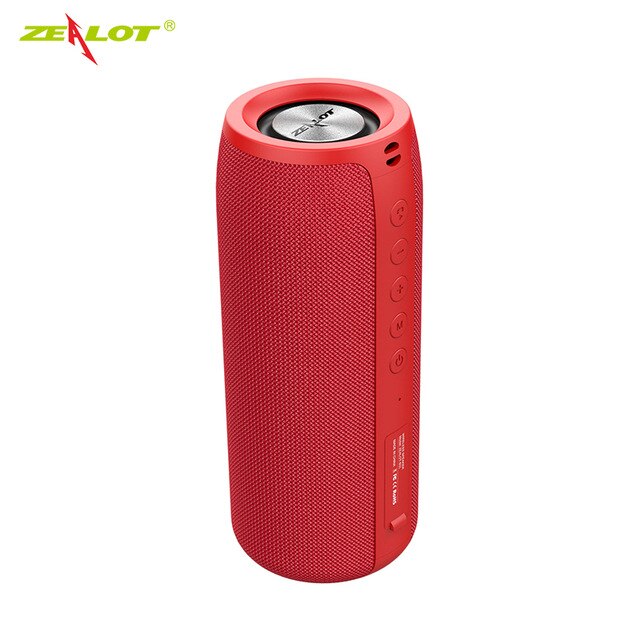 ZEALOT S51 For Bluetooth Wireless Computer Speakers Column Large Music Center Subwoofer Portable Outdoor Powerful Loud Speakers: S51 red