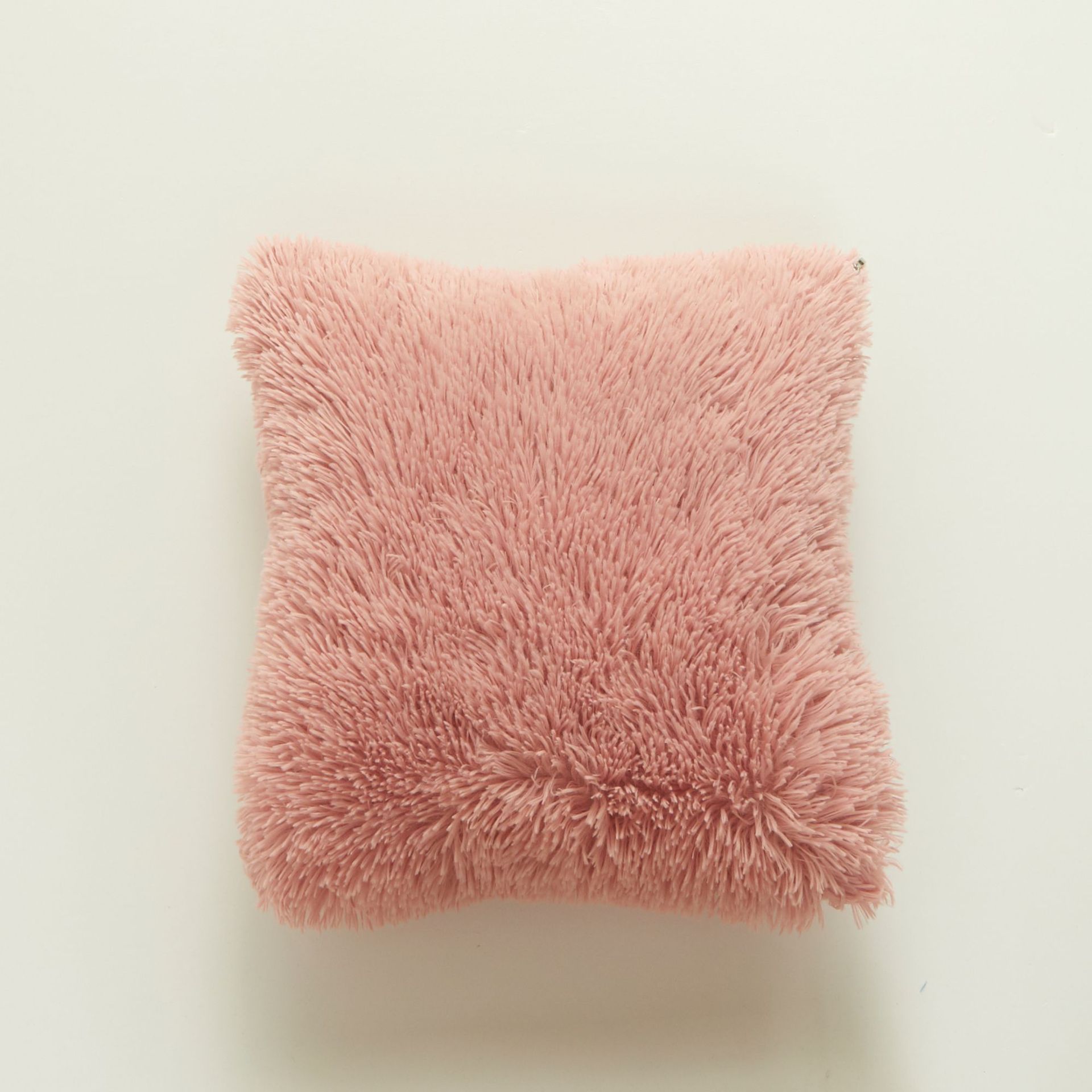 Lion de mer en forme de cachemire taie d'oreiller, taie d'oreiller en peluche carré populaire, taie d'oreiller de famille moelleux, décoration de chambre à coucher: pink