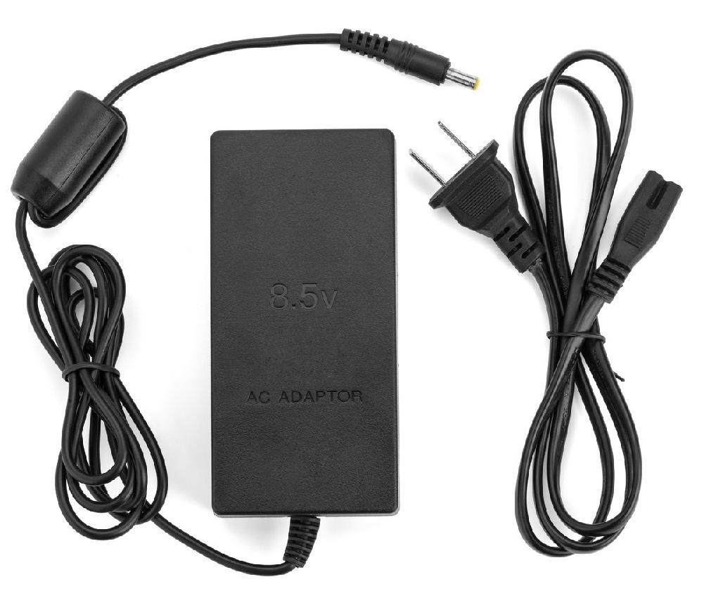 Zasilacz sieciowy ue dla Sony Playstation 2 PS2 szczupły 70000 AC 100 ~ 240V 50 / 60Hz 80cm kabel czarny ogólny PS2 szczupły X06