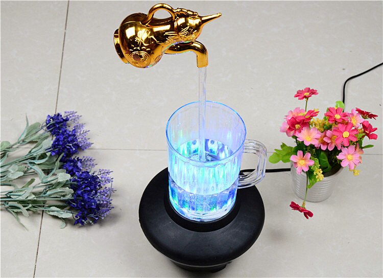 Magic Tap running lights Colorful magic kettle running lights water column lamp;magic kettle;led kettle