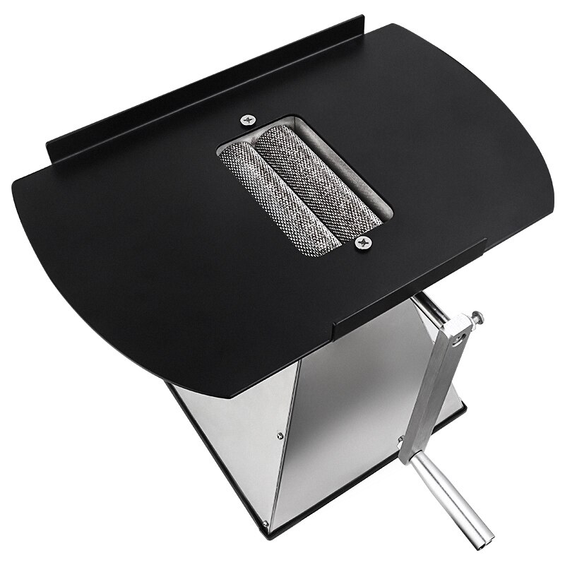 Aluminum Base for 2-roller malt mill,Homebrew Grain Mill Barley Crusher Black Metal Base Best for 5 Gallon Bucket