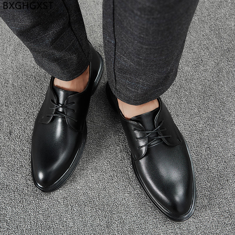 Zapatos de Vestir con plataforma para Hombre, Calzado Formal con suela gruesa, estilo Derby, para boda, 2022