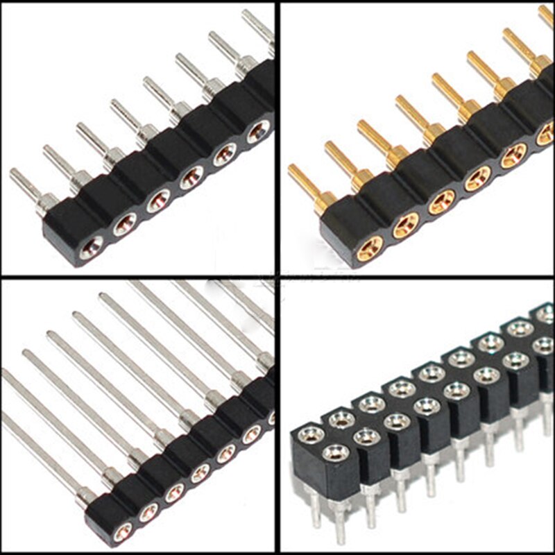 2.54mm pitch runda hål pin header hane hona enkel ... – Grandado