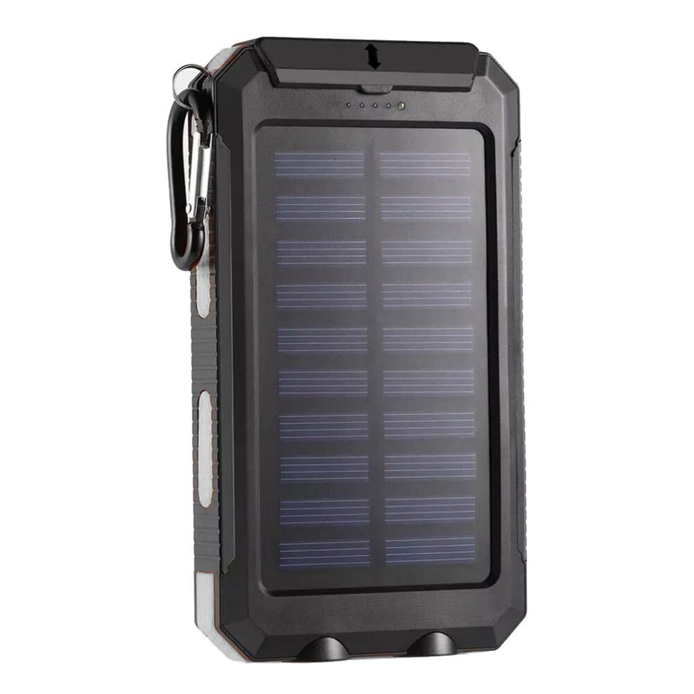 Waterdichte Led Licht 1.5W 5V 2.1A 1A Dual Usb Diy Solar Power Bank Case Kits Batterij Oplader Externe box Accessoires: WHITE