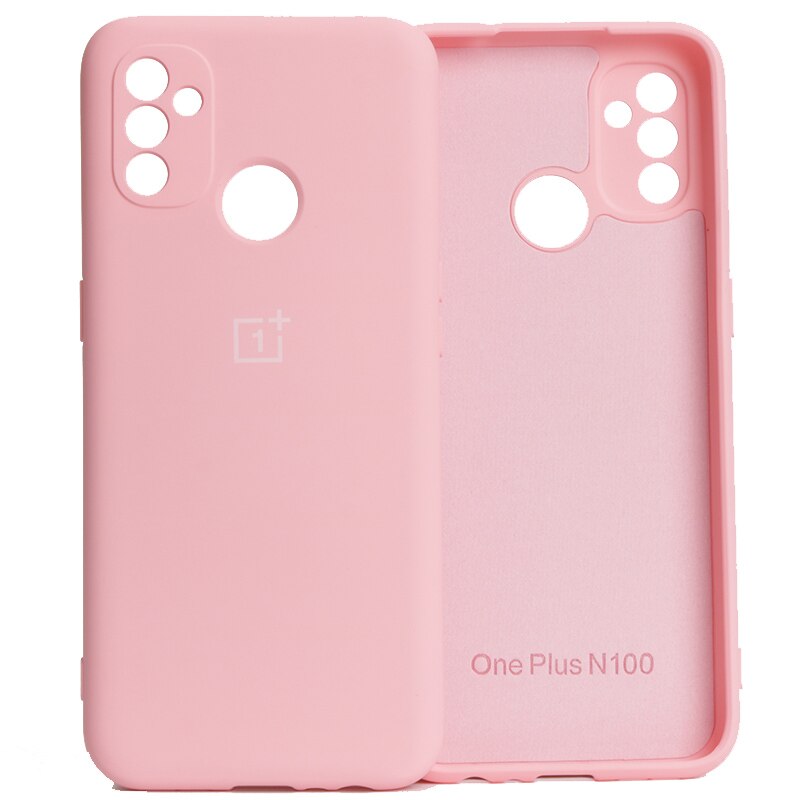 無料のシリコン保護ケース,iPhone plus用液体シリコンカバー,nord n10 plus,n100,クイックプルーフ: Oneplus Nord N100 / Pink