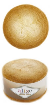 Alize Angora Goud Ombre Matik Garen 150 Gr-825 Mt 20% Wol-80% Acryl Breien Haak Breinaalden Vest-beanie-Trui: 7358