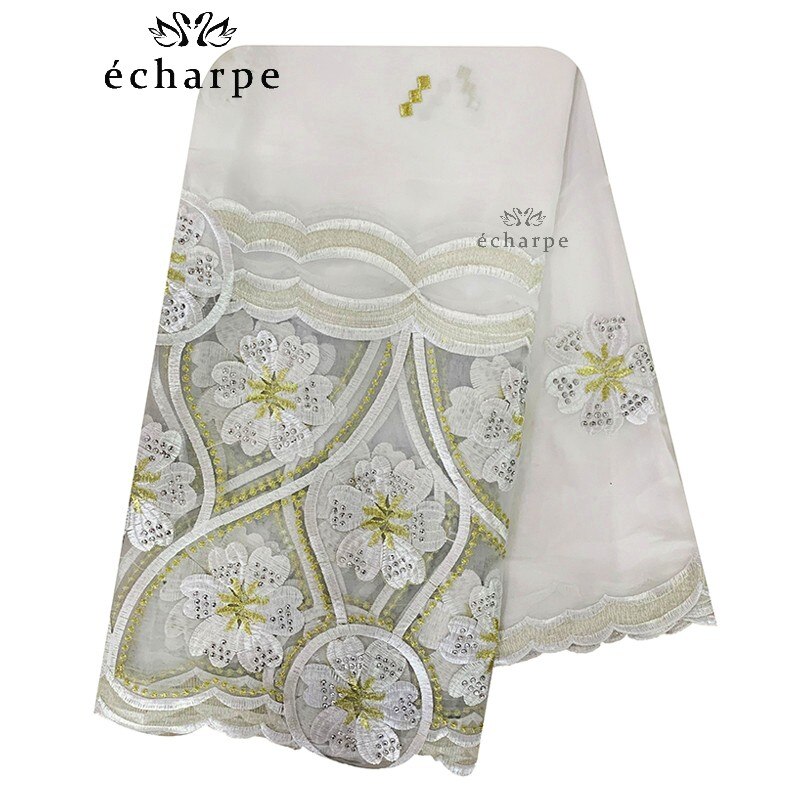 Chiffon Sjaal Afrikaanse Vrouwen Hijab Sjaal, Borduren Chiffon Sjaal Big Size Sjaal Voor Sjaals EC986: EC986-5