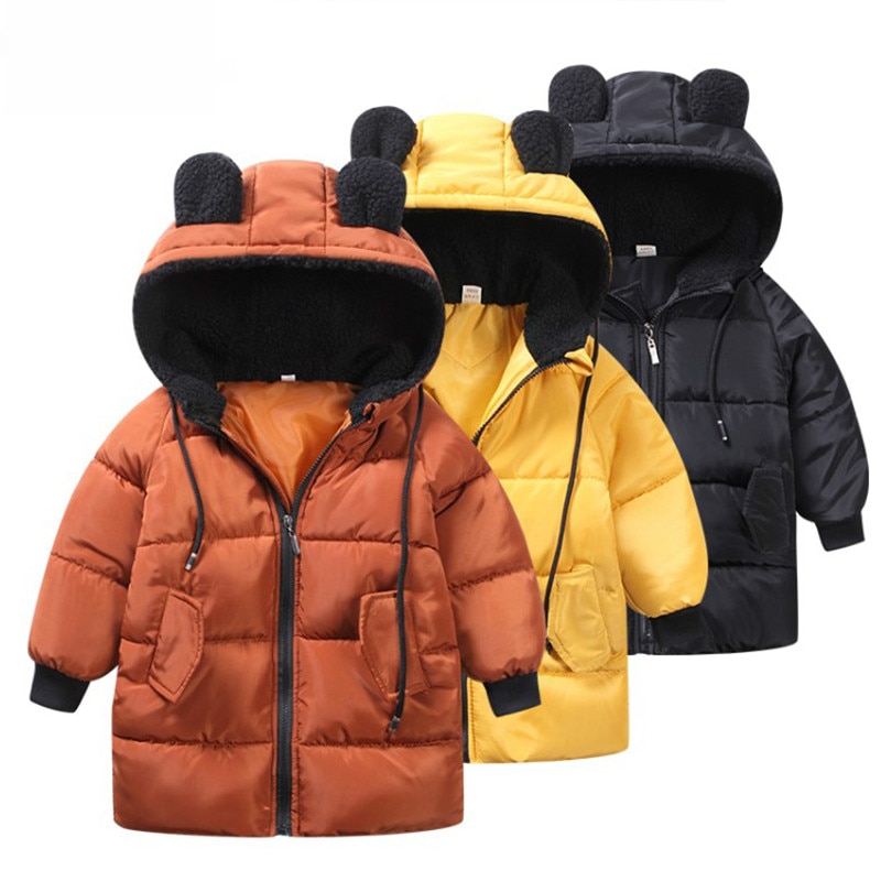 80-130 Cm chaquetas para niñas abrigo para niños abrigos de invierno para niños abrigos casuales para Bebés Ropa Parkas de invierno chaqueta para niños