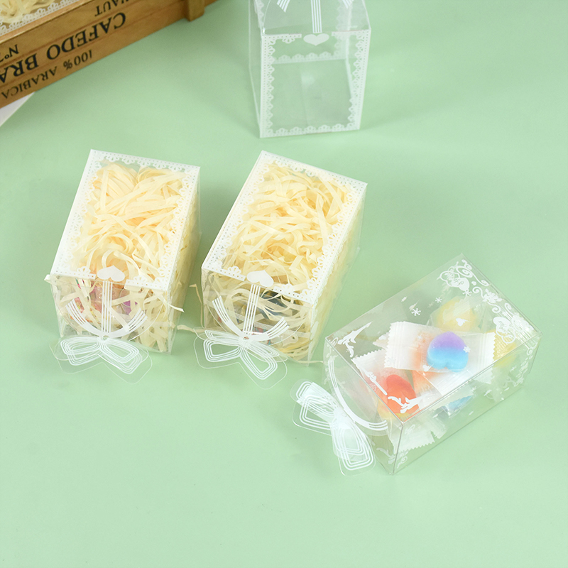 PVC Transparent Box Clear Plastic Packaging Box Wedding Party Favors Chocolate/Candy Box Souvenir Display Case Multi Sizes