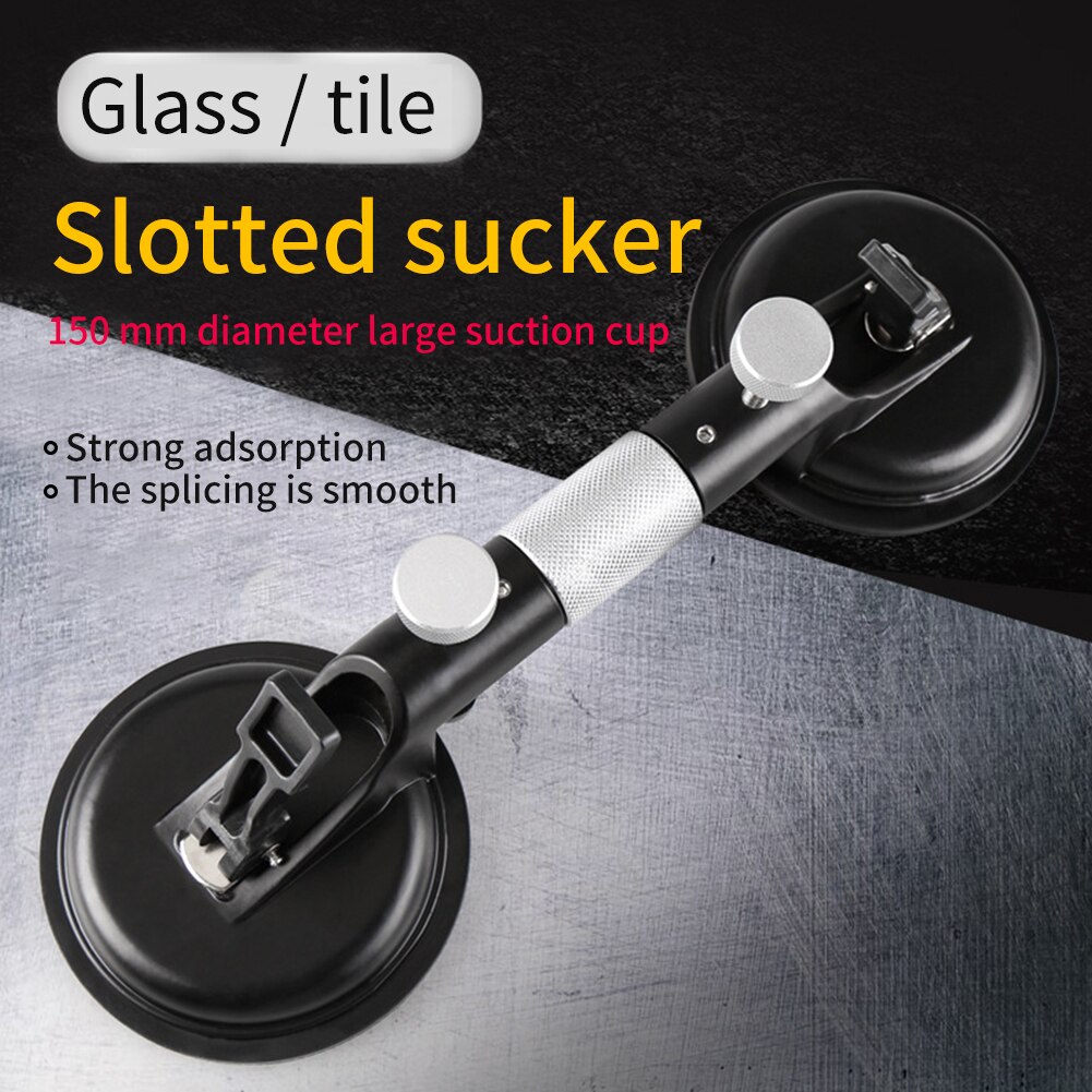 Tegels Spiegel Dubbele Handvat Professionele Zuignap Gebruik Glas Lifter Heavy Duty Draagbare Handgereedschap Thuis Puller Grijper