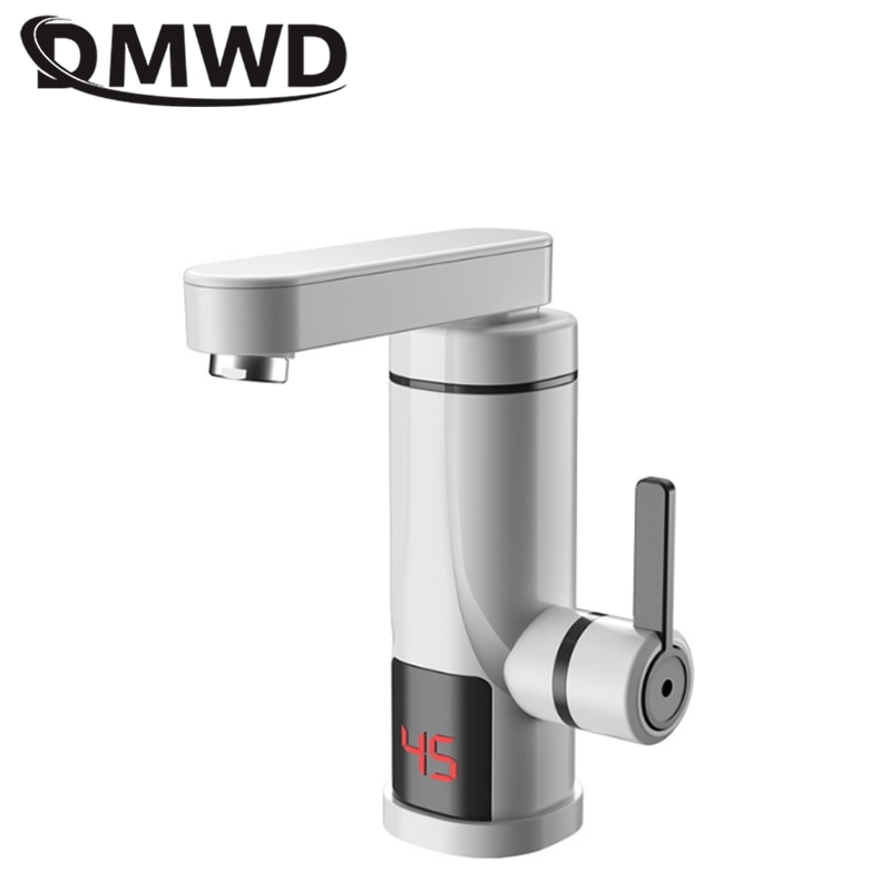 DMWD 3300W Household Electric Instant Heating Faucet Tankless water quickly heating tap Quick-heat Tap Water Heater LED display
