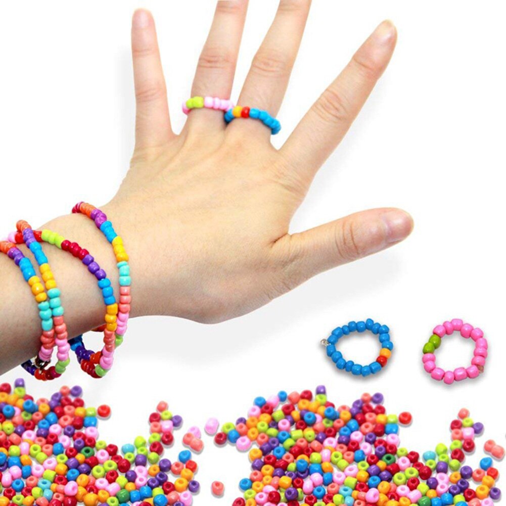 Een Set 24 Kleuren 2Mm Glas Zaad Kralen Sieraden Maken Kids Diy Handgemaakte Armband Ketting Voor Diy Maken Accessoires