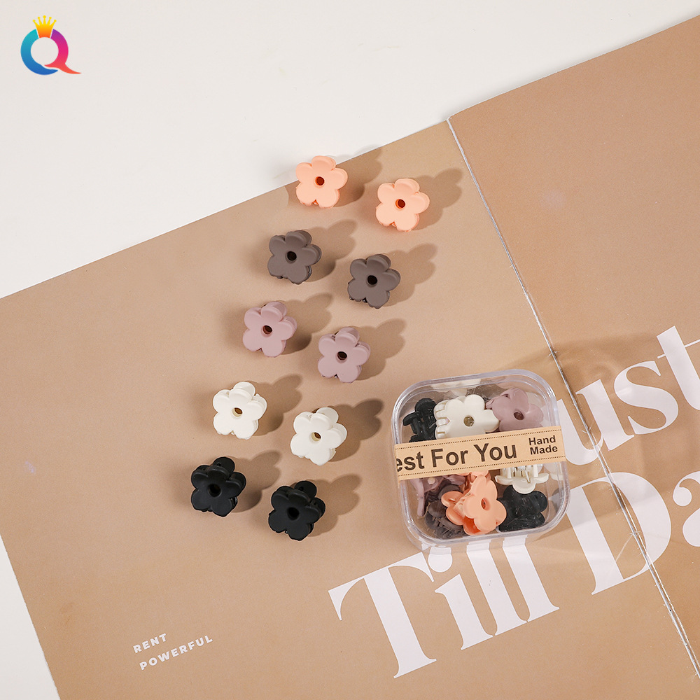 10pcs/set Mini Hair Claws Clip Crab Baby Gilrs Plastic Sweet Small Clips Hairpin Women Barrettes Headwear Accessories