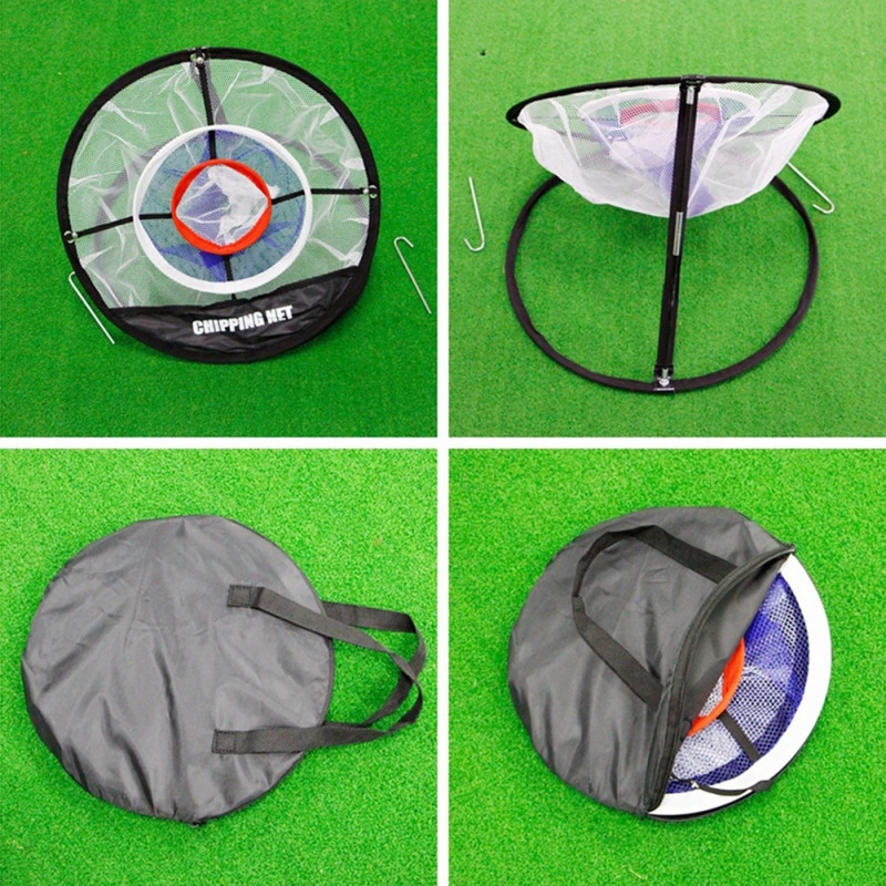 A set Golf Chipping Net Golf Training Mat Backyard Golf club Outdoor Target Practice Golf Training Aids Indoor Accuracy Swing