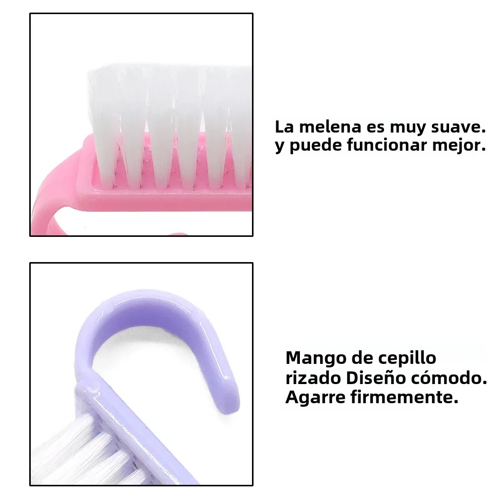 10/20/50/100 Stuks Handgreep Nagelborstel Vingernagel Scrub Schoonmaken Nagelborstels Cleaner Nail scrubber Bulk Voor Mannen Vrouwen JEARLYU