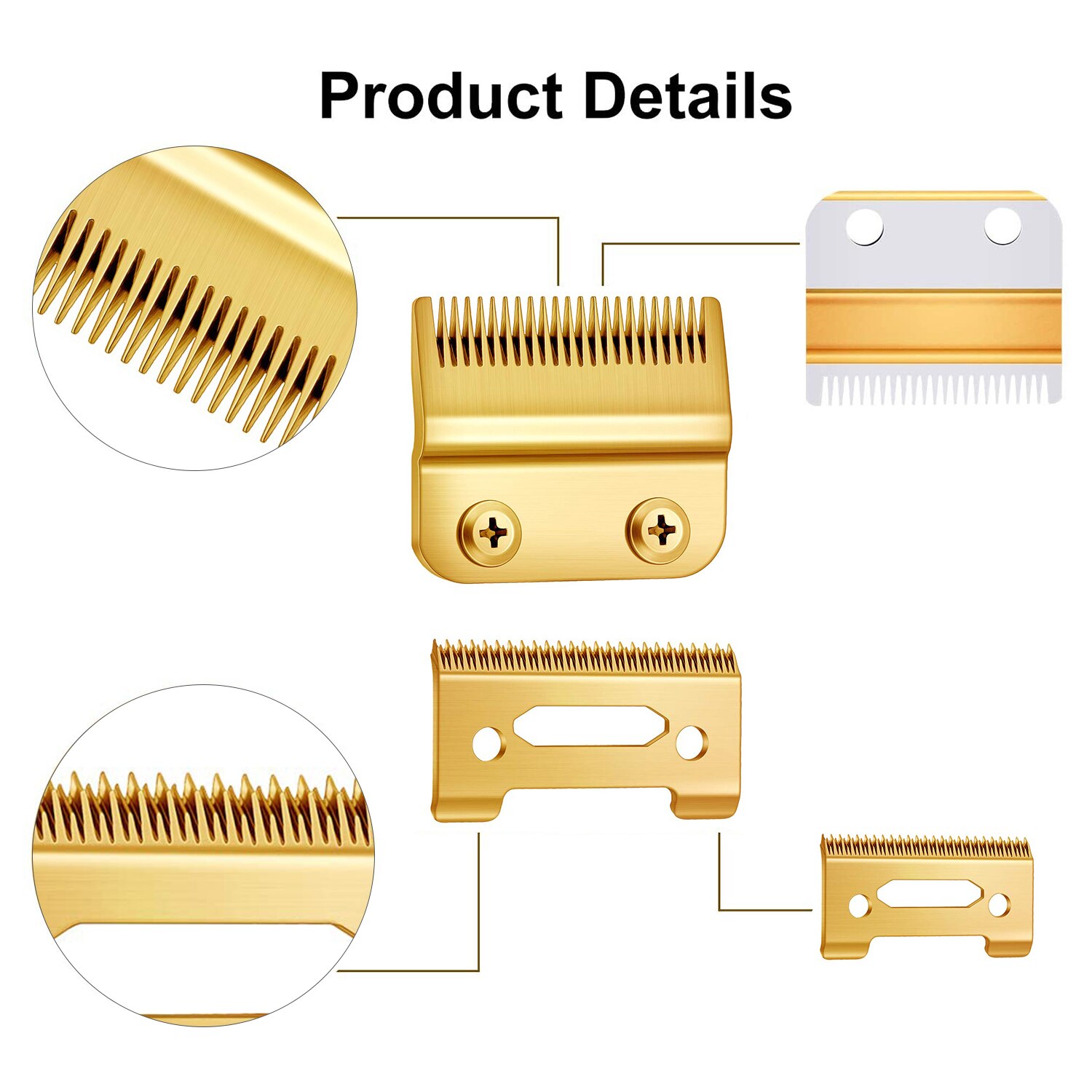 2pcs Hair Clipper Blade Cutter Head Replacement Blade for WAHL Electric Hair Trimmer Shaver Trimmers Clipper Accessories Barber